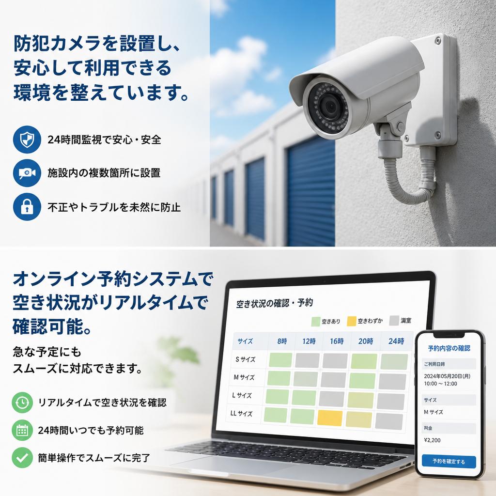 安心のセキュリティと使いやすい予約システム