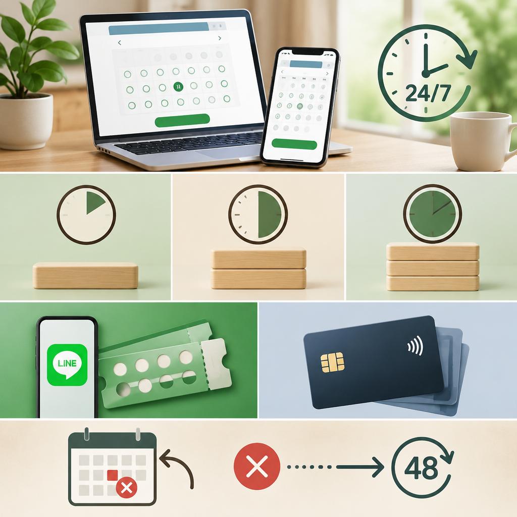24時間予約・わかりやすい料金で、予定に合わせて利用